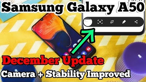 Samsung A50 December Update | Latest FOTA update Samsung A50 December
