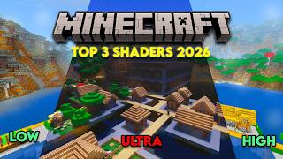 Top 3 SHADERS MÁS REALISTAS para MINECRAFT PE/BEDROCK v26.13/1.21+ 😱🔥 (2026 NUEVOS)