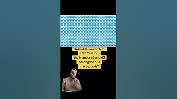 Optical Illusion IQ Test: Can You Find the Number 69 and 63 Among the 68s in 6 Seconds?