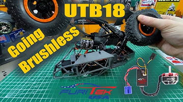Axial UTB18 Furitek Brushless Combo  installation! Lizard and Komodo!