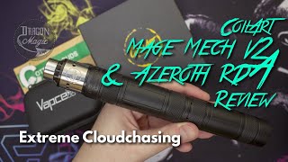 Coilart Mage Mec V2 and Azeroth RDA Vape Review -  Stacked Series Cloud chasing