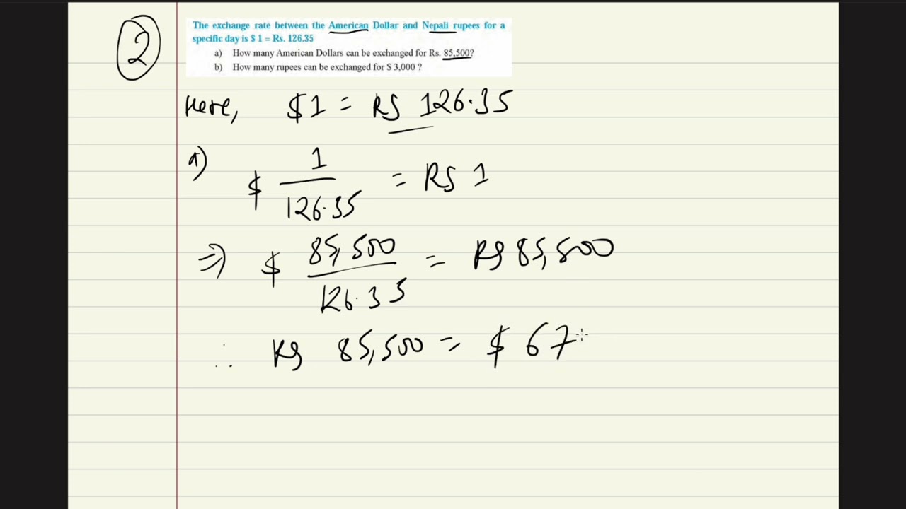 Dollar to Nepali Rupees | SEE Class 10 | $1 = Rs. 126.35 Conversion Explained
