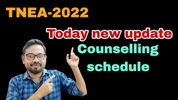 TNEA-2022 | Today New update | Counselling schedule@vivekmathsscience1013