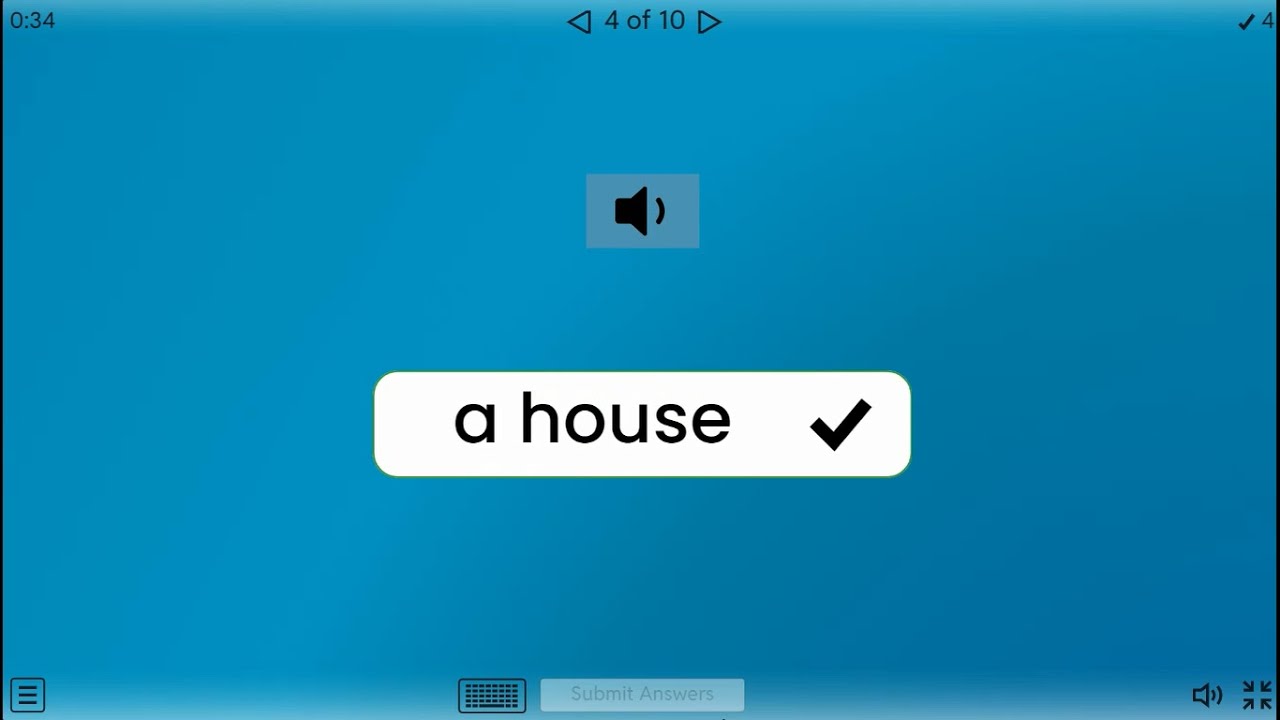 GAME 29-A10 ARTICLES A / AN (Type the answer)