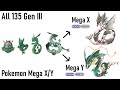 Drawing All 135 Hoenn Pokémon Mega X/Y Evolutions - WORLD RECORD