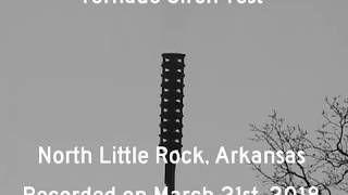 Tornado Siren Test #1 (Whelen WPS-2900) - North Little Rock, Arkansas