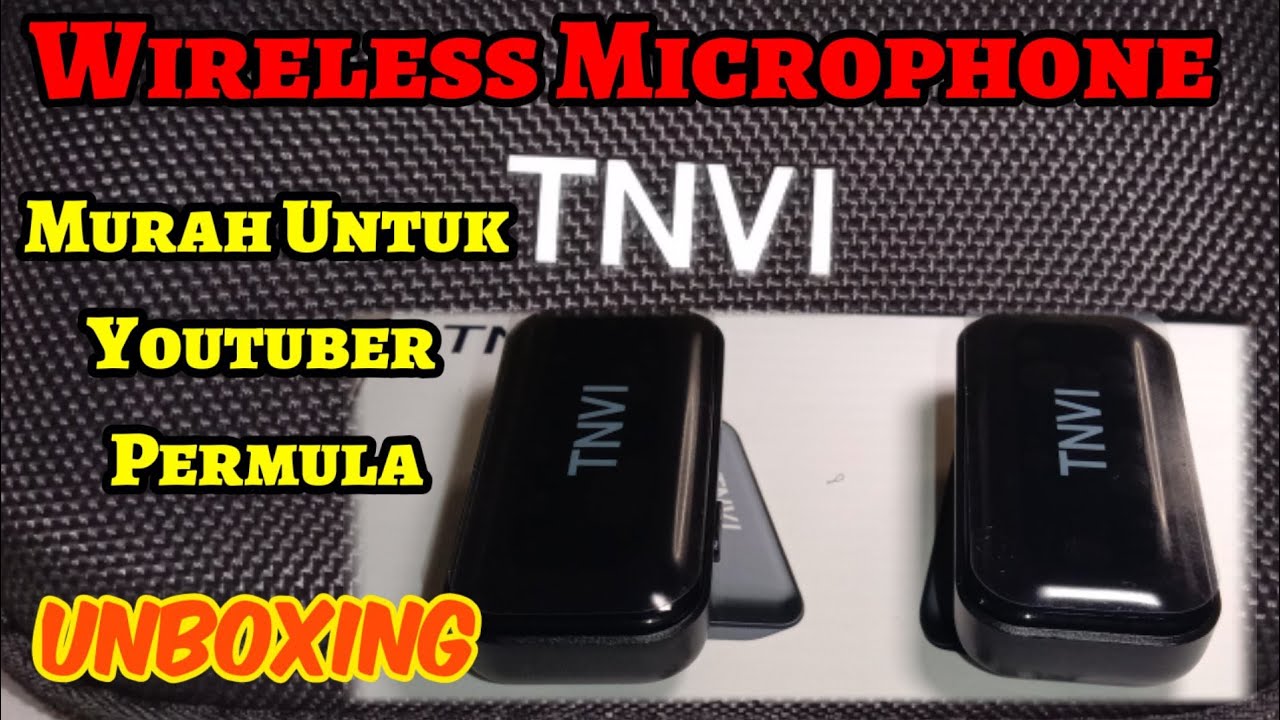 Unboxing TNVI Wireless Microphone Termurah Untuk Youtuber Permula