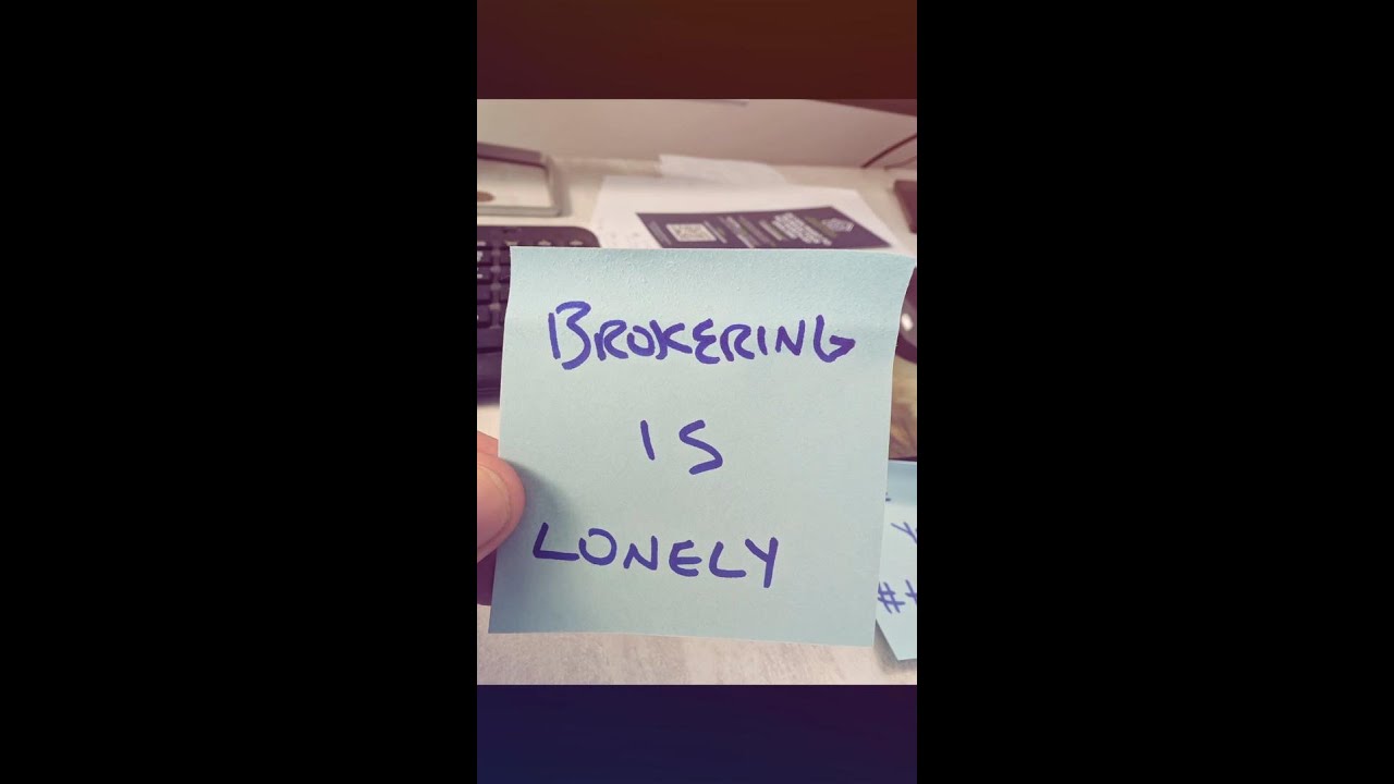Brokering is Lonely
