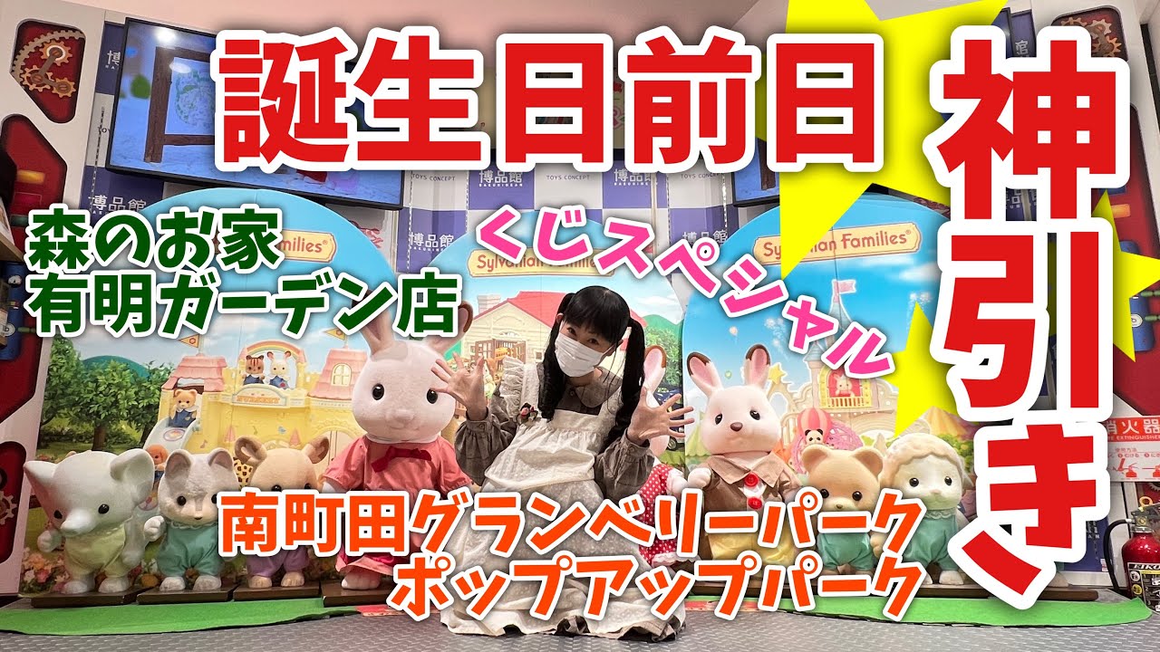 【シルバニアファミリー】誕生日前日の奇跡！南町田グランベリーパークポップアップパークと 森のお家有明ガーデン店でくじ引いてきた！【神引き】