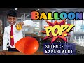 Balloon pop experiment  science experiment  balloon and orange peel experiment  prajeet tv