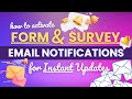 How to Set Up Email &amp; Survey Notification in Go High Level