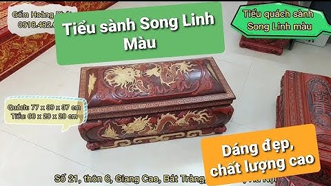 Quách tiểu Song Linh Long Phụng hàng sành phục vụ sang cát, bốc mộ. Xưởng tiểu sành Hoàng Phát