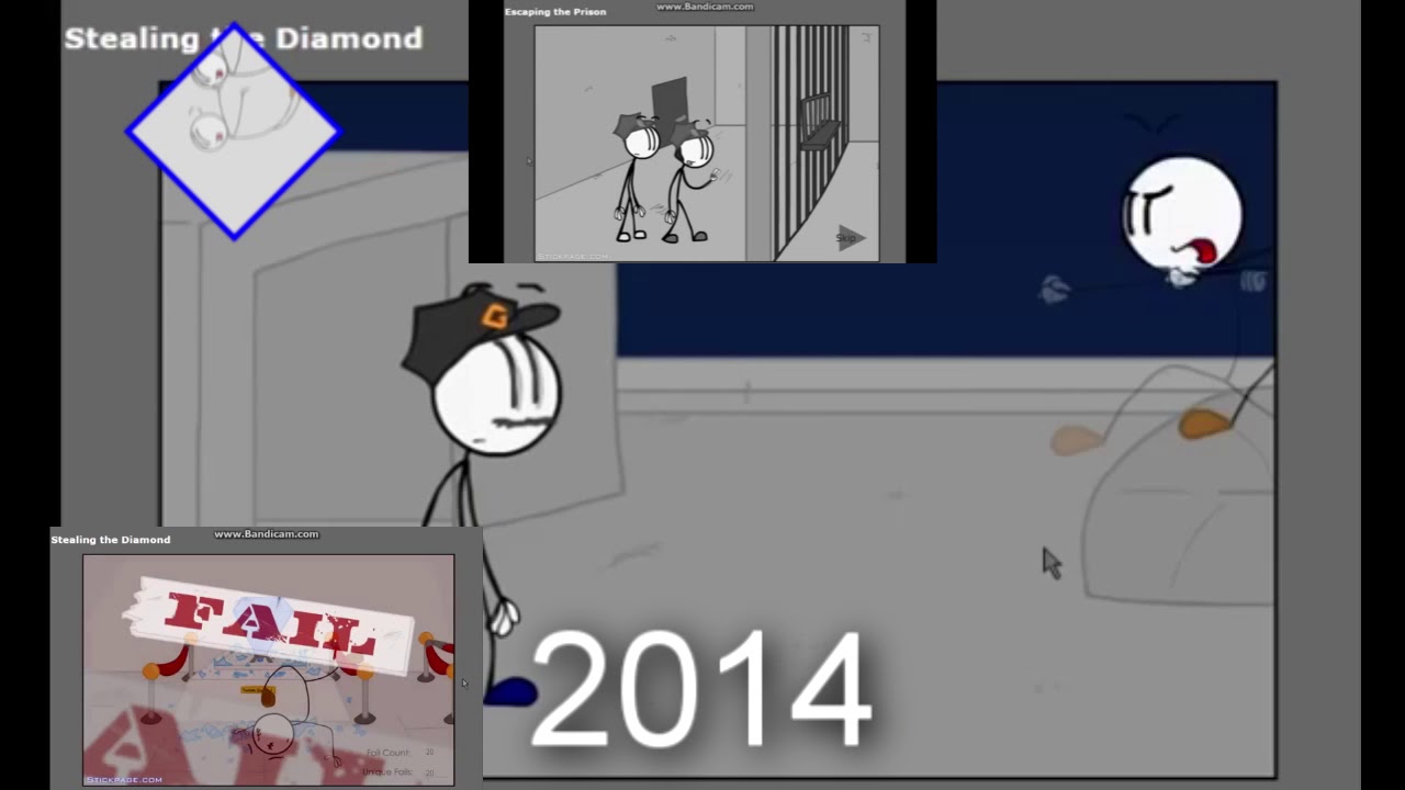 (V2) henry stickman has a sparta time traveling remix