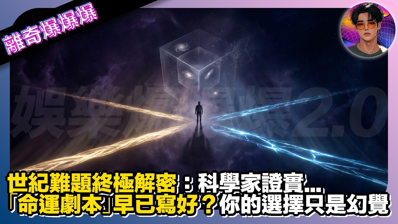 【離奇爆爆爆】世紀難題終極解密：科學家證實「命運劇本」早已寫好？｜你的選擇只是幻覺｜娛樂爆爆爆2.0