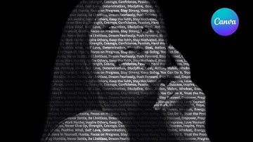 Create Stunning Word Cloud Text Portrait in Canva (Super Easy!) #portraitphotography #photoediting