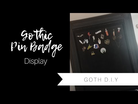 Easy Pin Badge Display | Goth DIY | Batbones