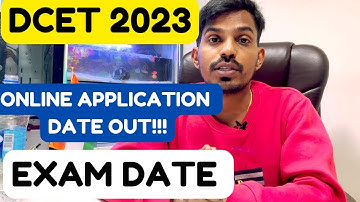 DCET 2023 EXAM DATE & ONLINE APPLICATION DATE OUT!!!! | KARNATAKA DCET