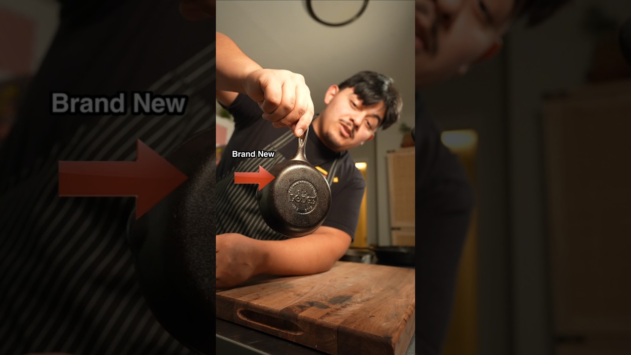 What to do when buying a BRAND new cast iron pan! #howtocook