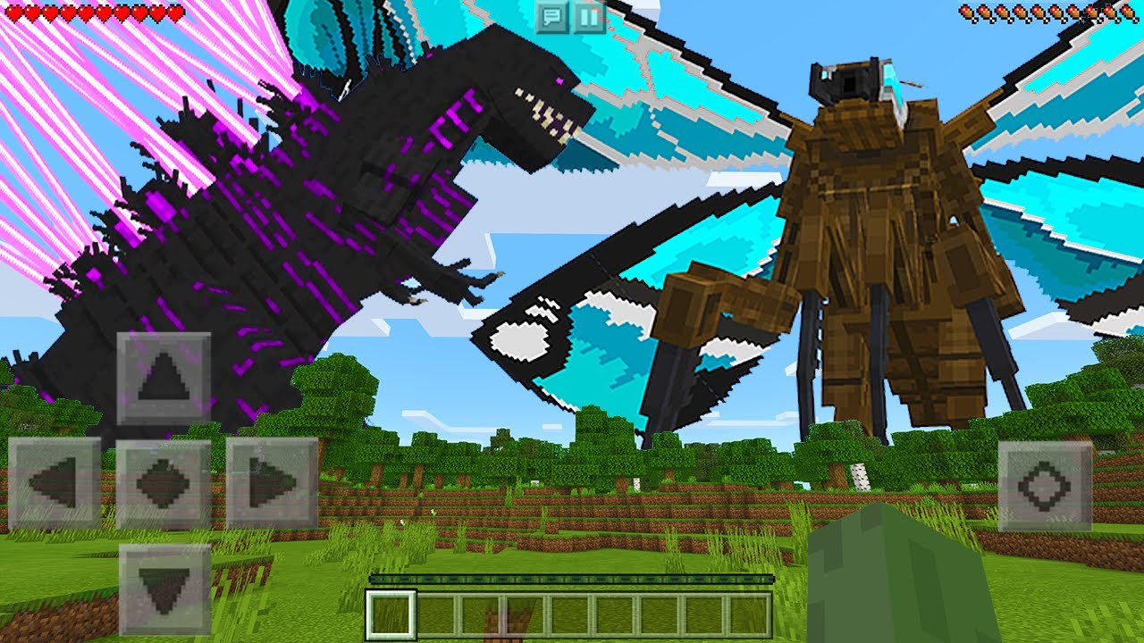 I Found SHIN GODZILLA vs MOTHRA in Minecraft Pocket Edition... - YouTube