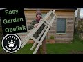 Making a garden obelisk