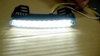 20 PCS SUPER WHITE LED DAY DRIVING LAMP W/E-MARK (F-9007)