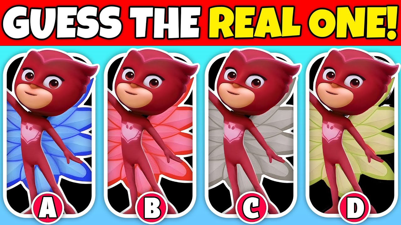 🦉❤️Can You Guess The Real Owlette? | Guess the Real One! | PJ MASKS Quiz | Cat Boy, Gekko, Luna Girl