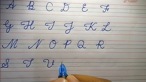 How to write English capital letters | Cursive writing A to Z | Cursive handwriting practice | ABCD