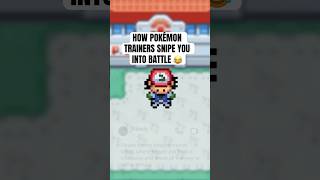 How Pokemon trainers snipe you into battle 😂 #pokemon #shorts screenshot 5