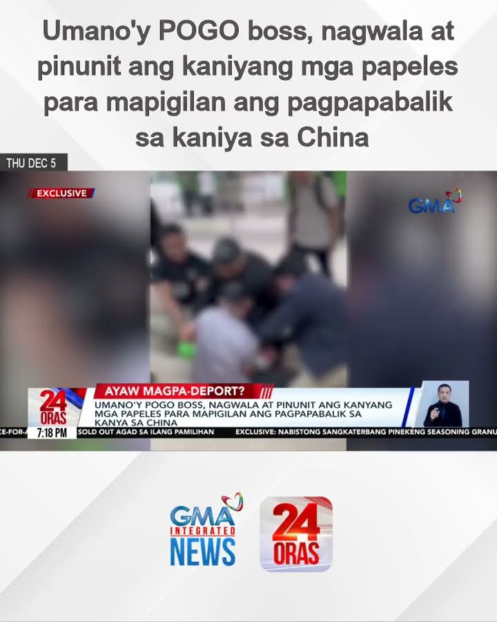 Umano'y POGO boss, nagwala at pinunit ang kaniyang mga papeles para mapigilan ang... | 24 Oras