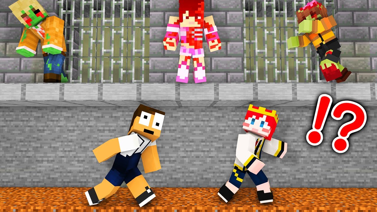 どこまでも襲いかかってくる友達のゾンビから逃げろ！【マイクラ