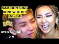 INSFIRES MAN! 😂 NAMJOON BEING DONE WITH BTS ENGLISH! 🤣 | REACTION