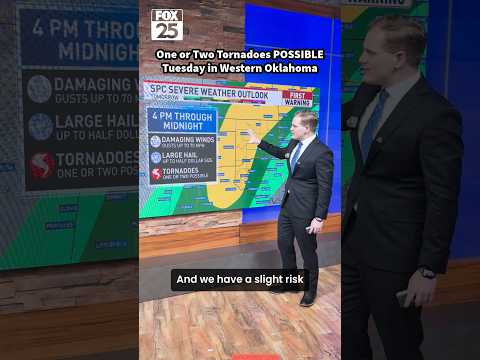 One or Two Tornadoes POSSIBLE Tuesday in Western Oklahoma