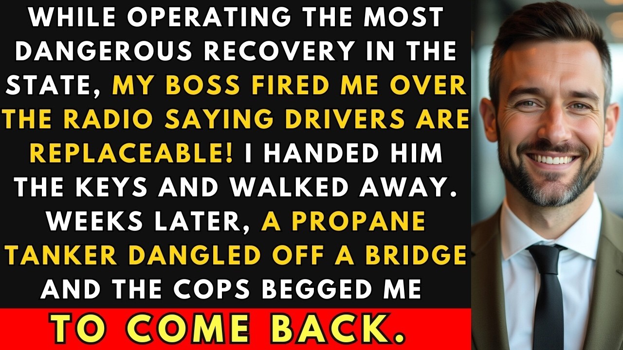 Boss Fired Me To Cut Costs — Propane Tanker Dangled Off Bridge, Cops Begged I Refused