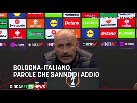 Video Serie A - Bologna-Italiano, parole che sanno di addio