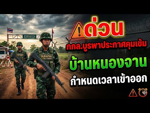 ด่วน “กองกำลังบูรพา” ประกาศคุมเข้ม “บ้านหนองจาน” กำหนดเวลาเข้าออก