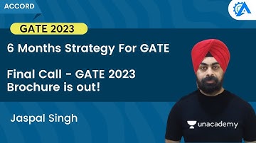 6 Months Strategy For GATE | Final Call GATE 2023 Brochure is out! | GATE & ESE 2023 | Jaspal Singh
