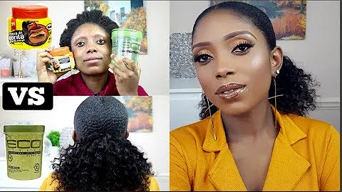 HOW TO SLEEK 4C HAIR WITH ECO STYLER GEL & GORILLA SNOT GEL | WIGGINS HAIR