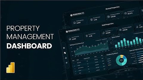 Property Management Dashboard Power BI | Analyze Rentals and Sales in Real Time