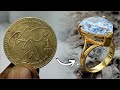 How To Make a Coin Ring | Diamond Coin Ring | Handmade Jewellery