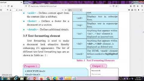 11th HTMLtest formatting element(arts,commerce, science) with practical demo& explanation