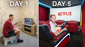 I Built My Dream Home Movie Theatre in 5 Days...