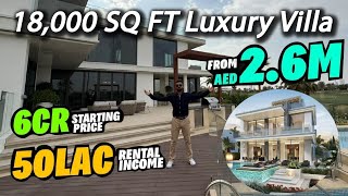 Touring an 18,000 Sq Ft 7-Bedroom Luxury Villa in Dubai | 360° Golf Course Views \& Easy Installments