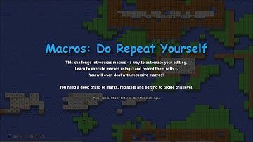 VIM Adventures - Macro Challenge Level Full Playthrough