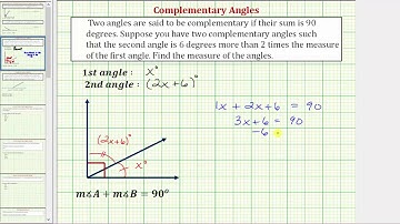 Ex Write Expressions and Determine the Measure of Complementary Angles
