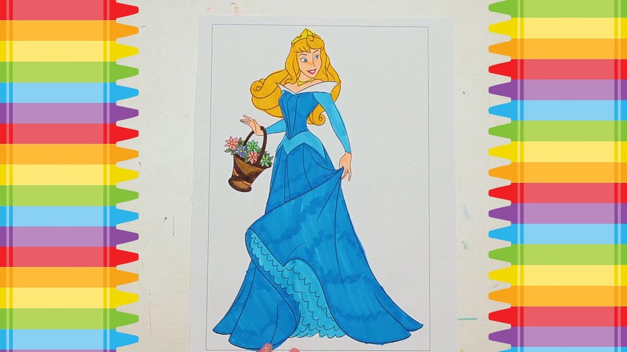 Coloring Disney's Sleeping Beauty! - YouTube