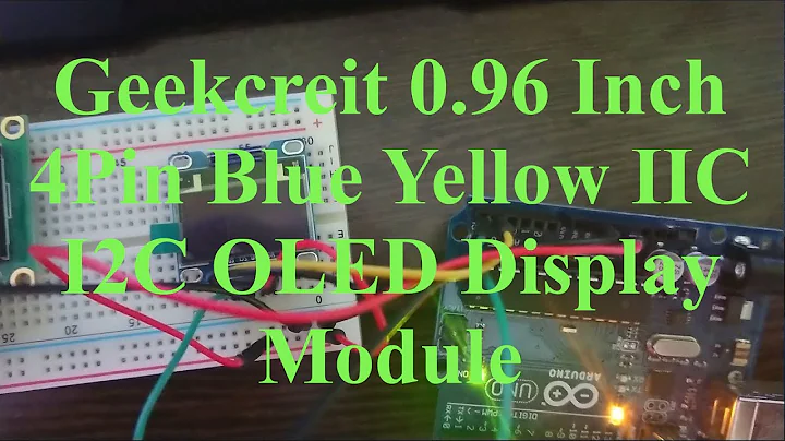 Geekcreit 0.96 Inch 4Pin Blue Yellow IIC I2C OLED Display Module FAIL / Banggood fail