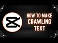CapCut PC Tutorial: How to Make Crawling Text (News Text or Credits Roll)