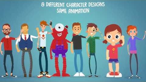 Rigmo - Rigged Character Animation Mockup | After Effects template