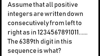 IIM indore/DU JAT/CAT/SSC number of digits related question