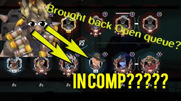 Open Queue Came Back For COMP?! (Overwatch: Origins Edition PS4)